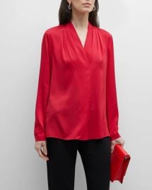 Kobi Halperin Nellie Blouse in Fire at Neiman Marcus